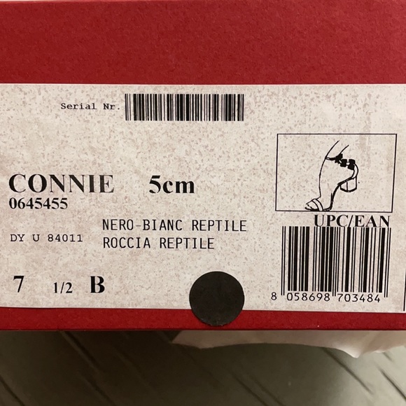 Ferragamo Connie Snake Block Heel Sandals - Picture 5 of 6